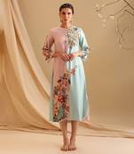 Aarani embellished colourblock dress