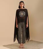 Eraya printed Top,Pant With Cape