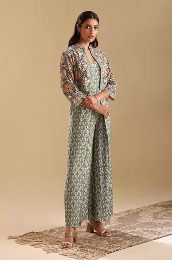 Eraya emblished jumpsuit set