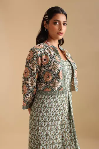 Eraya emblished jumpsuit set