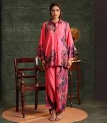 Hot chanderi kaira embellished pallazo set