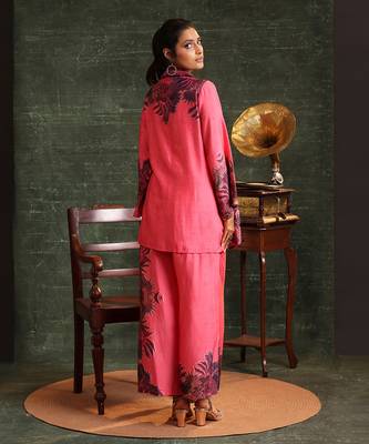 Hot chanderi kaira embellished pallazo set 3