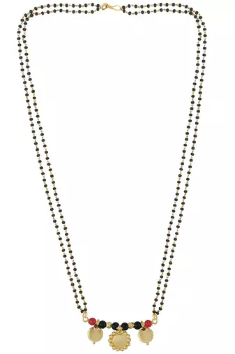 Memoir gold plated two wati and lakshmi coin traditional mangalsutra women latest