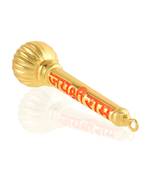 Memoir brass micron gold plated handmade jai shri ram inscribed mace hanuman gada puja item