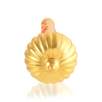 Memoir brass micron gold plated handmade jai shri ram inscribed mace hanuman gada puja item 4