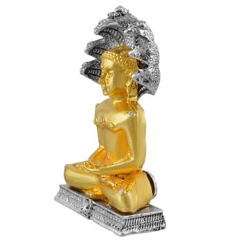 Memoir gold plated brass cz studded bhagwan parshvanath jain god idol home decor 2