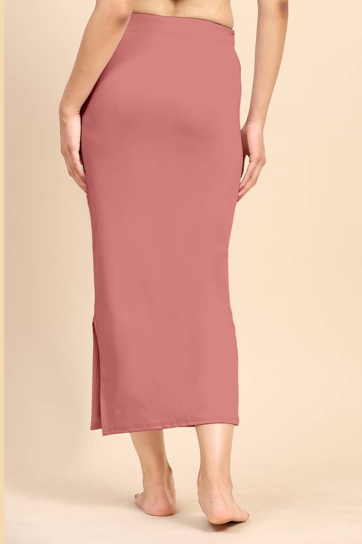 Plain Nylon Petticoat Skirts Saree Silhouette Shape Wear set of 2 pieces