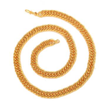 Memoir 24kt 20 inch gold plated 112 gms super heavy necklace chain for men jewellery 3