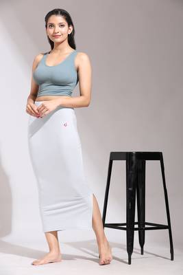 Trendmalls Solid Nylon Soft Petticoat Skirts for Women Saree Shape Wear Dress 3