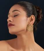 Green aurora earrings