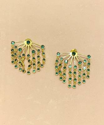 Green aurora earrings 5