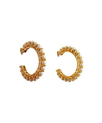 White pearl hoops 2