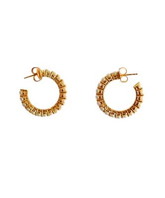 White pearl hoops 3