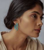 Blue kiara hoops