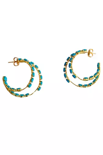 Blue kiara hoops