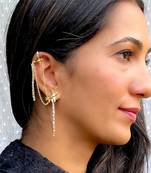 Gold hummingbird earrings