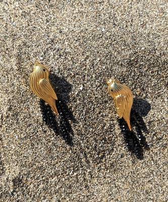 Gold sparrow studs 3