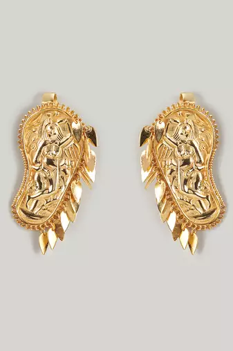 Gold kaveri earrings