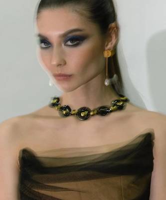 Gold india earrings 2