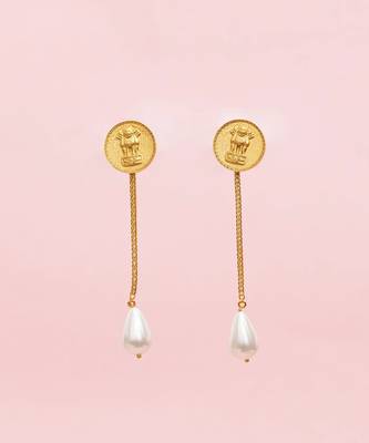 Gold india earrings 3