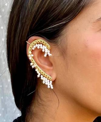 White sofia earrings 2