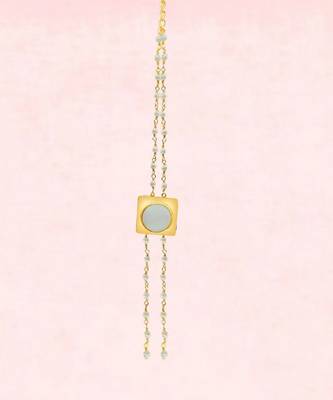 Gold mother of pearl earrings 3