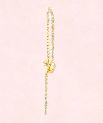Gold mother of pearl earrings 4