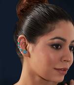 Blue arya ear cuff