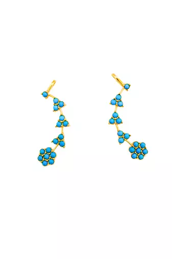 Blue arya ear cuff