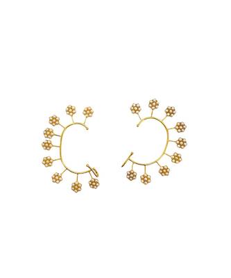 White bagheera ear cuff 2