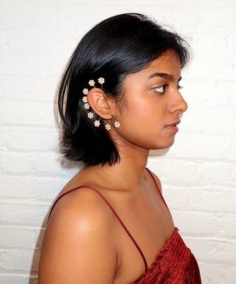 White bagheera ear cuff 3