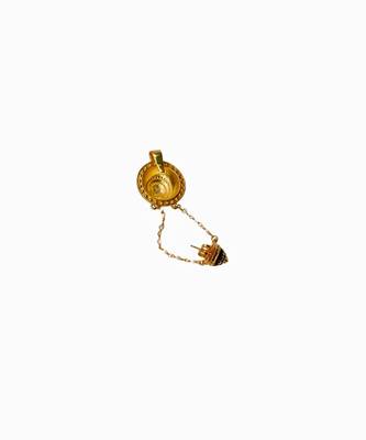 Gold bhil tribal earrings 2