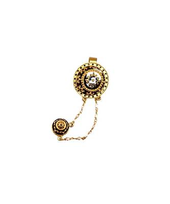 Gold bhil tribal earrings 3