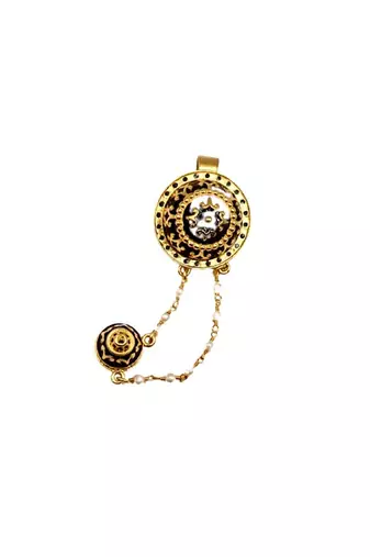 Gold bhil tribal earrings