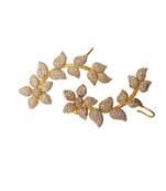 Gold lulu zirconia ear cuff