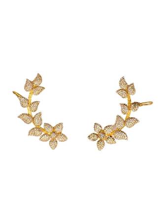 Gold lulu zirconia ear cuff 2