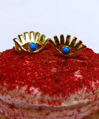 Gold evil eye ear cuffs 3