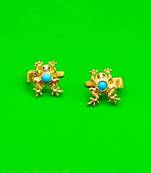 Gold frog ear cuffs