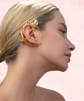 Gold alligator ear cuff 2
