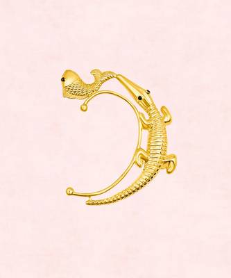 Gold alligator ear cuff 4