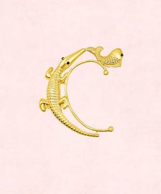 Gold alligator ear cuff 5