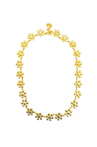 Gold jasmine necklace