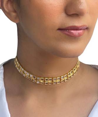 Gold polki necklace 1