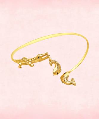 Gold alligator choker 2