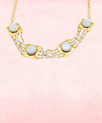 White mother of pearl necklace 4