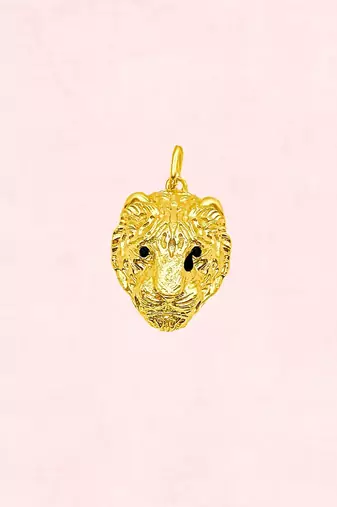 Gold huli tiger pendant