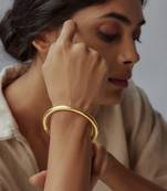 Gold hampi cuff bracelet