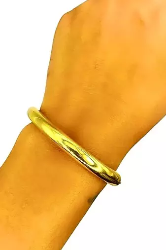 Gold hampi cuff bracelet