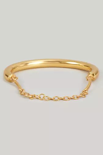 Gold hampi cuff bracelet