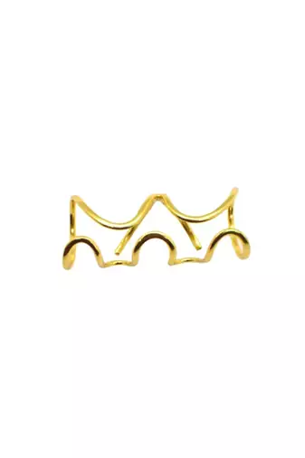 Gold complicated ring